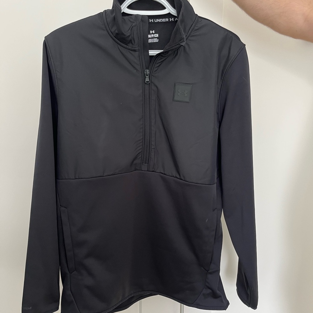 Under Armour Black Performance Jacket with Stand-Up Collar
